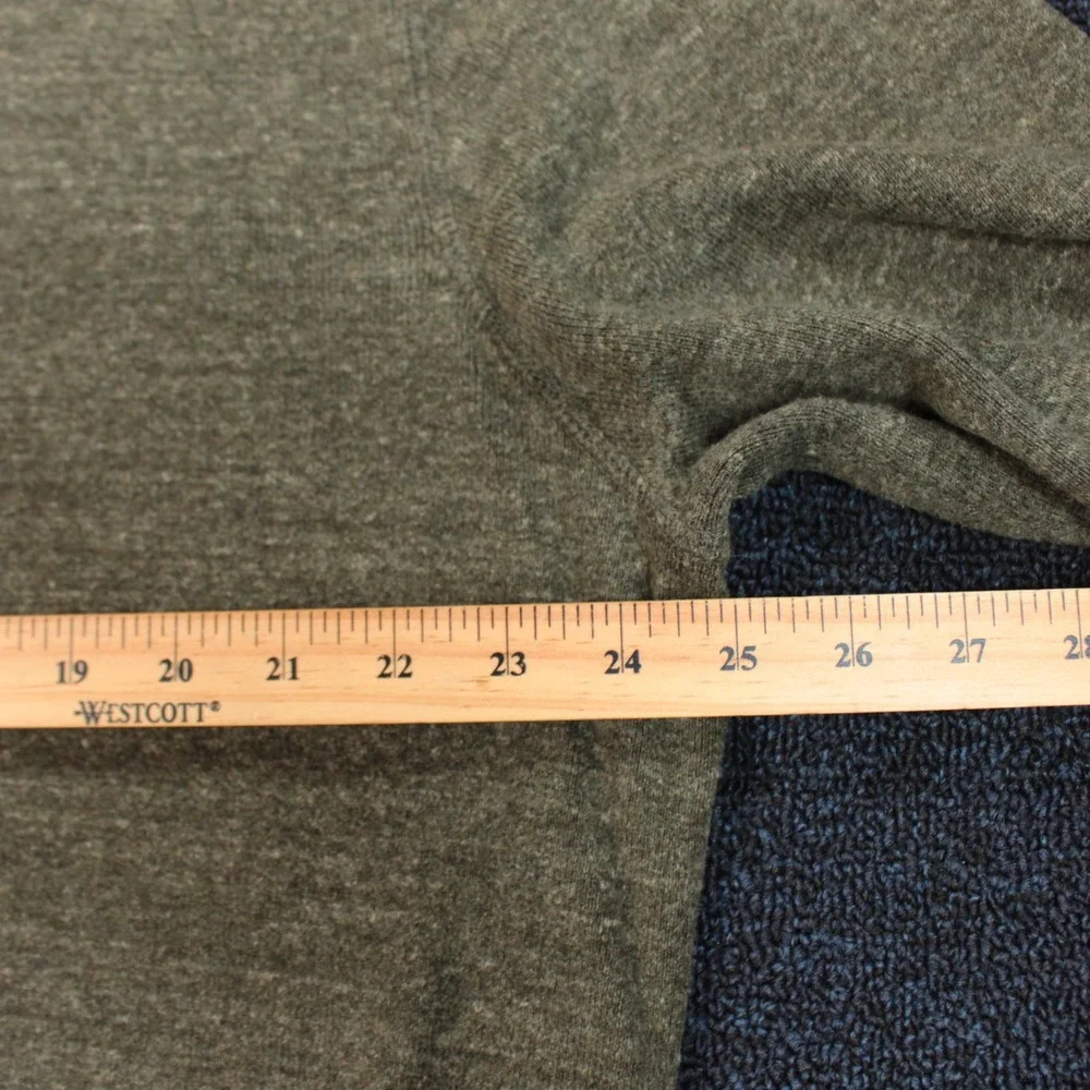 Polo Ralph Lauren Sweater Mens XL Olive Green Cotton V-Neck Pullover Pony Logo